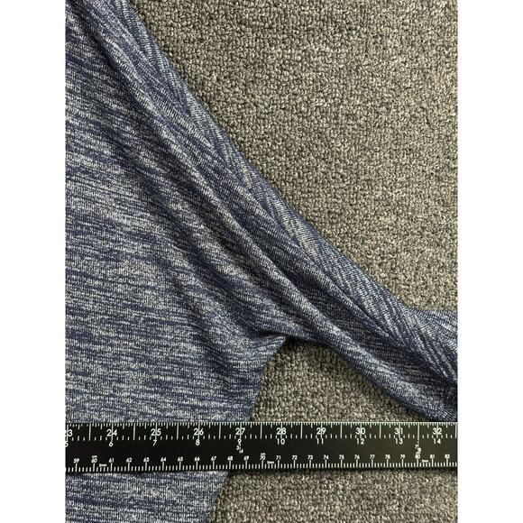 Gap Open Front Cardigan Sweater Womens Size M Navy Blue Heathered 3/4 Sleeve - Picture 8 of 8